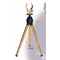 7-1/2" To 10" Gold Plated Desktop Tripod (Screened)